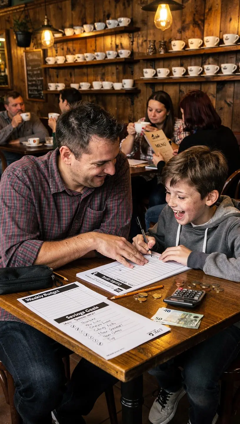 Áttekinthető, részletes háztartási költségvetési táblázat egy digitális eszközön, könnyen használható formátumban.